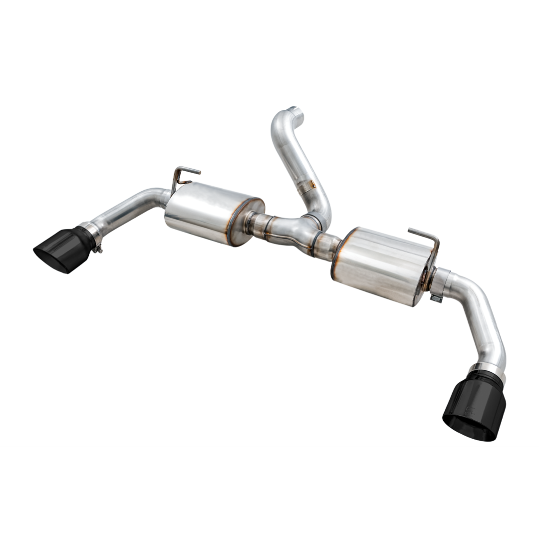 AWE Tread Edition Axleback Dual Exhaust for Jeep JL/JLU 3.6L/2.0T - Diamond Black Tips 3015-33001