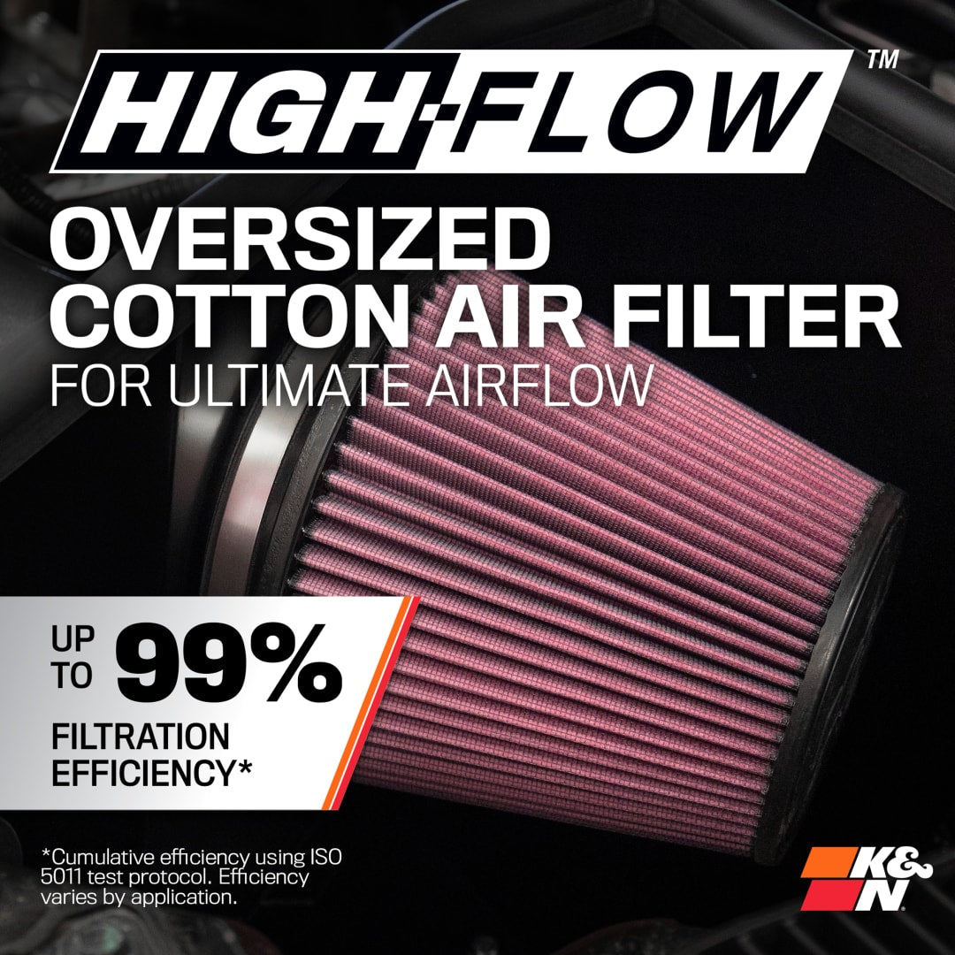 K&N | Cold Air Intake - High-flow, Roto-mold Tube - JEEP WRANGLER JL L4-2.0L | 57-1580