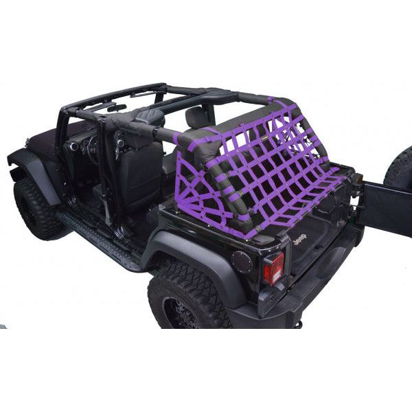 Dirtydog 4X4 Netting 3pc Kit Spiderweb Sides for Jeep Wrangler Unlimited JK cargo