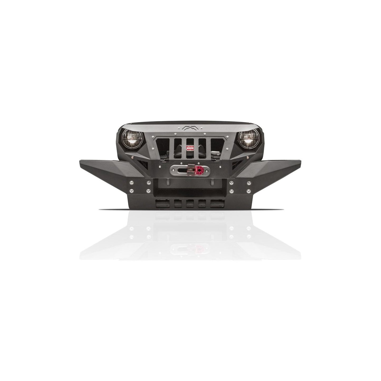 Fab Fours Grumper Grill/Front Bumper Combines Both Grille And Bumper 2 Stage Matte Battle Powdercoat l GR1010-1