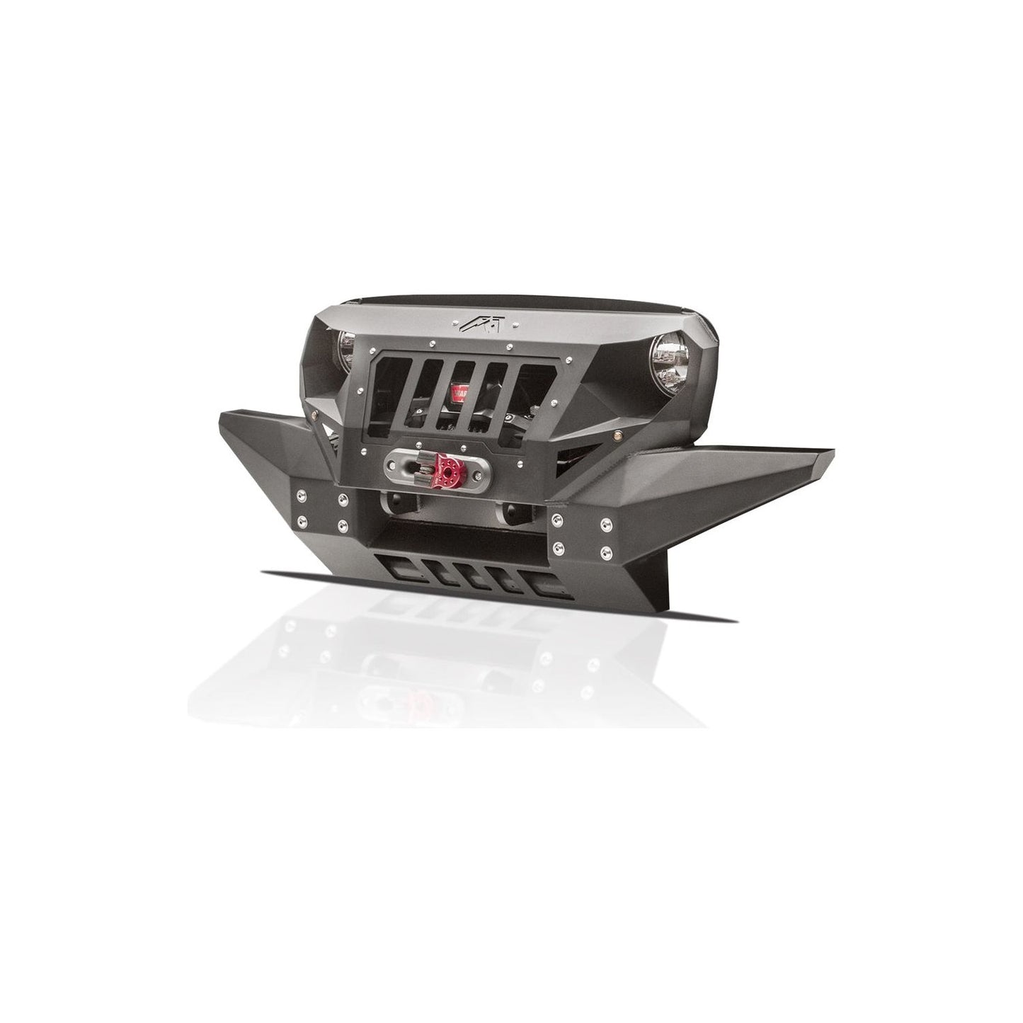 Fab Fours Grumper Grill/Front Bumper Combines Both Grille And Bumper 2 Stage Matte Battle Powdercoat l GR1010-1