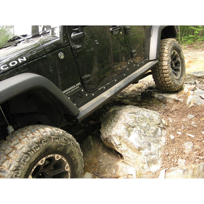 Fab Fours Rock Slider 2 Stage Black Powder Coated Matches Constant Radius Doubles As A Step l JK07-G1250-1