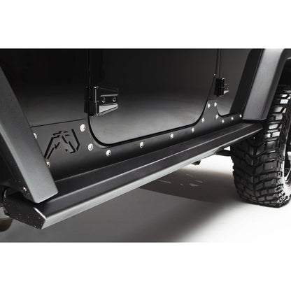 Fab Fours Rock Slider 2 Stage Black Powder Coated Matches Constant Radius Doubles As A Step l JK07-G1250-1