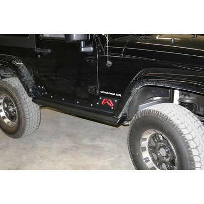Fab Fours Rock Slider 2 Stage Black Powder Coated Matches Constant Radius Doubles As A Step l JK07-G1350-1