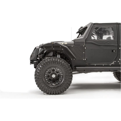 Fab Fours Fender Flare Front Pair Powdercoated l JK1003-1
