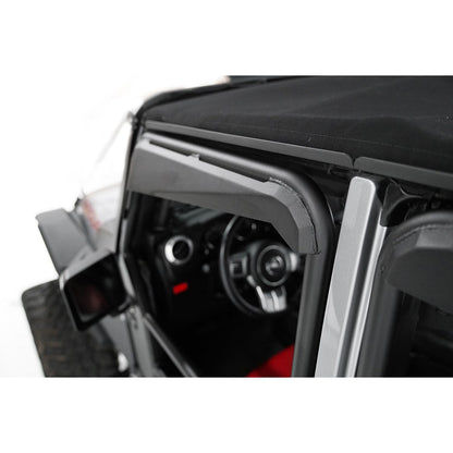 Fab Fours Full Tube Doors Single Stage Black Powder Coat Front Height 4 in. Width 35 in. Length 44 in. l JK1030-1