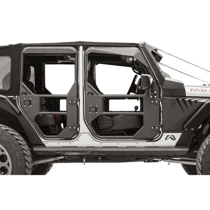 Fab Fours Full Tube Doors Single Stage Black Powder Coat Front Height 4 in. Width 35 in. Length 44 in. l JK1030-1