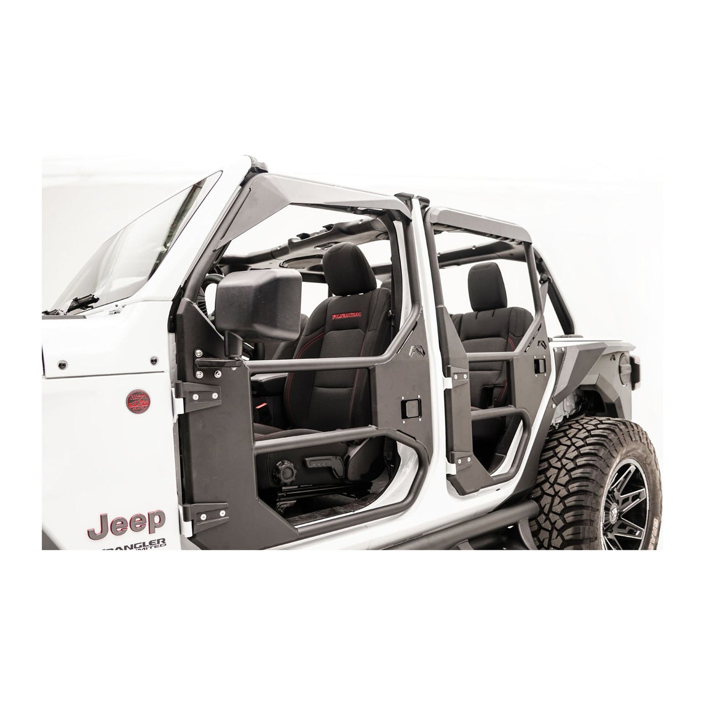 Fab Fours Full Surround Tube Doors for 18-C Jeep Wrangler JL / Gladiator JT