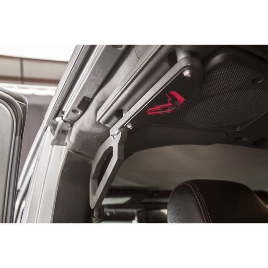 Fab Fours Grab Handle Rear Matte Black Powder Coat l JK1051-1