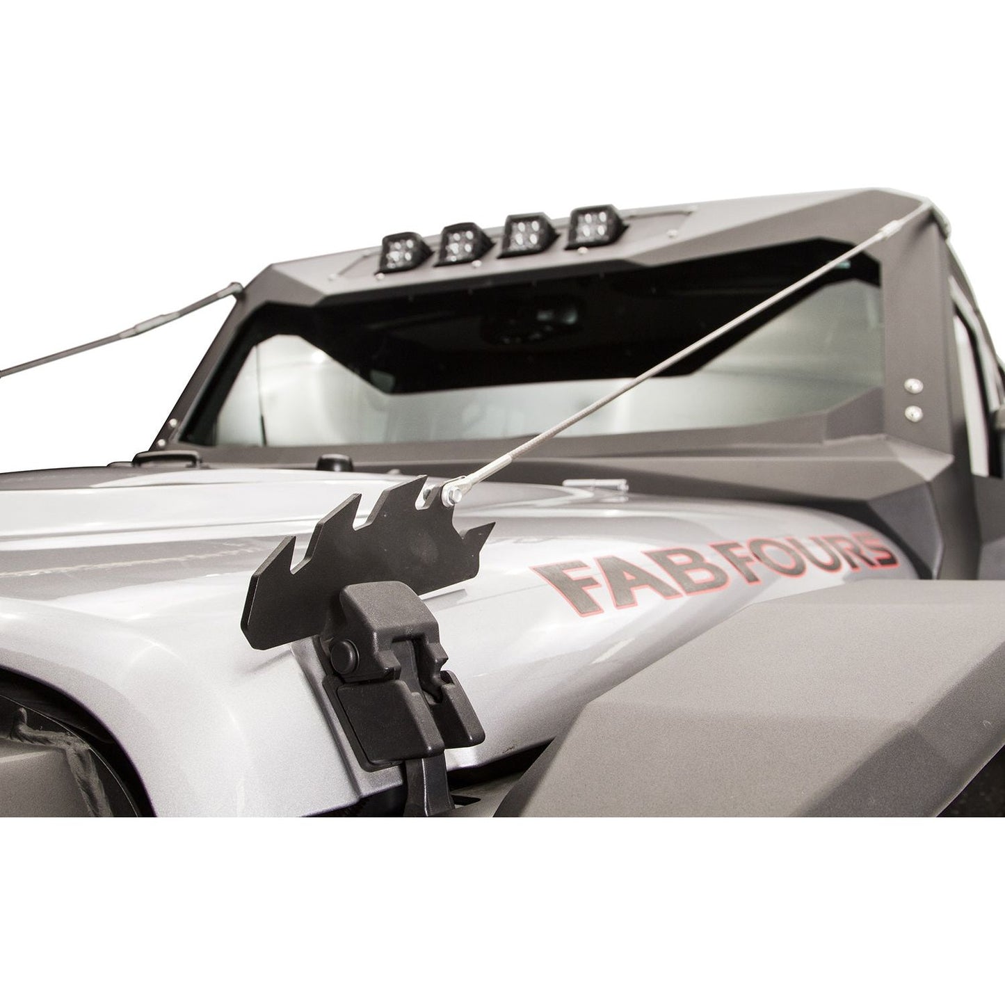 Fab Fours Limb Riser For Vehicles w/Vi-Cowl Matte Black Powder Coat l JK1060-1
