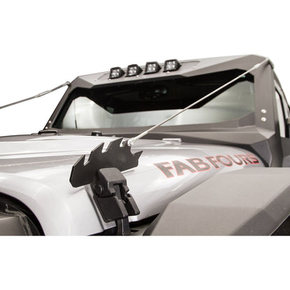 Fab Fours Limb Riser For Vehicles w/Vi-Cowl Matte Black Powder Coat l JK1060-1