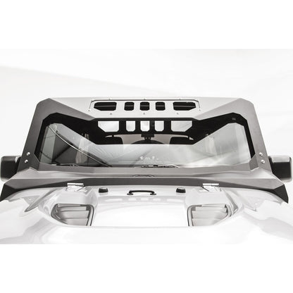 Fab Fours ViCowl Combines Roof Visor And Cowl 2 Stage Matte Black Powdercoat l JK3020-1