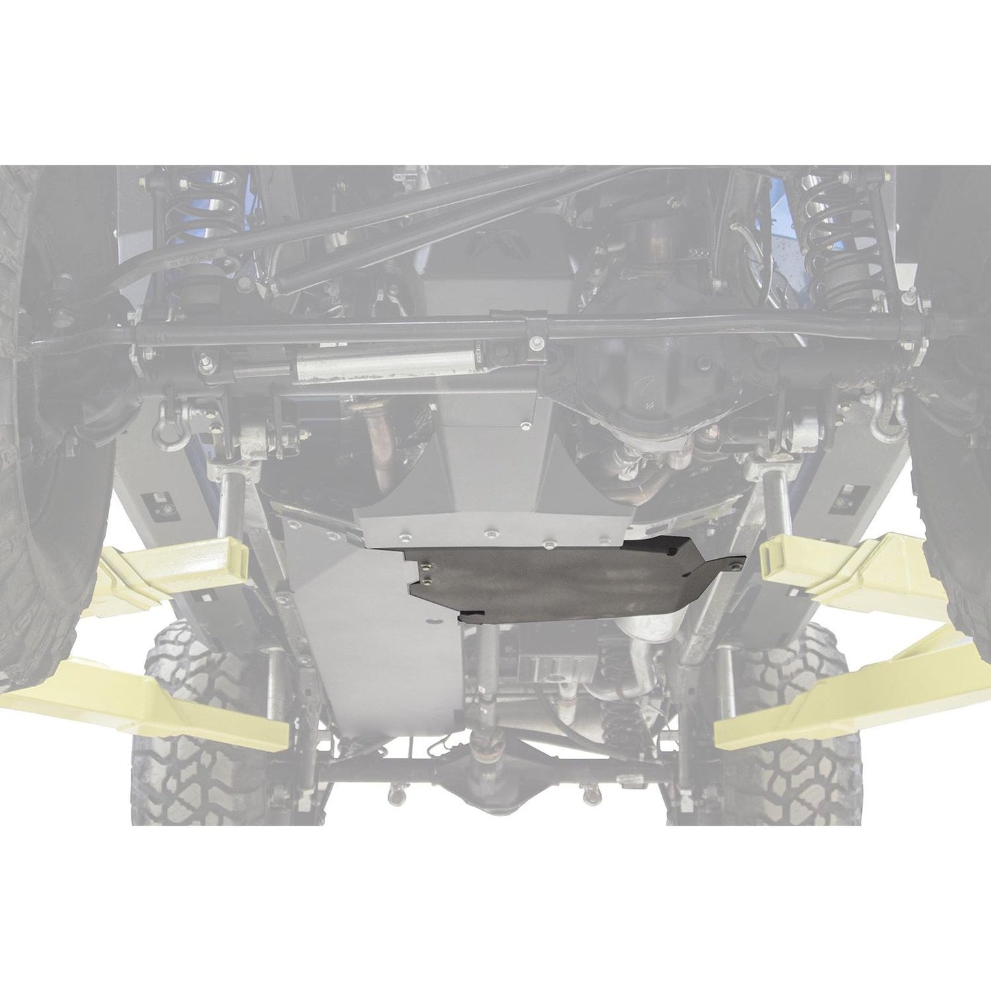 Fab Fours Transfer Case Skid Plate 2 Stage Black Powder Coated l JK3031-1