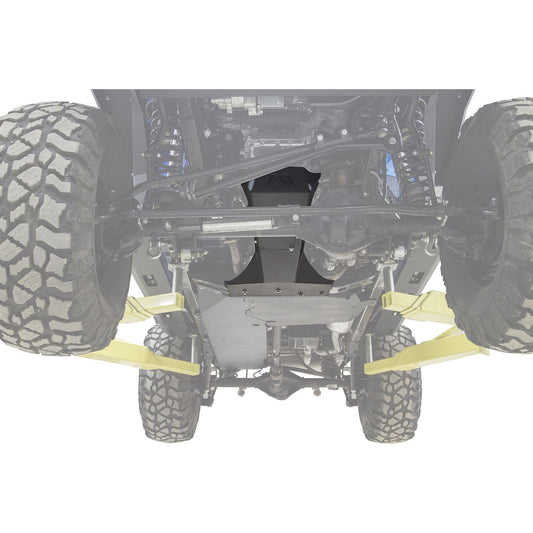 Fab Fours Transmission And Oil Pan Skid Plate 2 Stage Black Powder Coated l JK3032-1