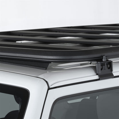 Smittybilt Defender Platform Roof Rack Mount Black Powder Coat Aluminum Direct Fit I J01