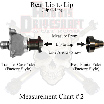 ADAMS DRIVESHAFT | JK REAR 1350 CV DRIVESHAFT [EXTREME DUTY SERIES] SOLID U-JOINT | ASDJK-1350R-S2D