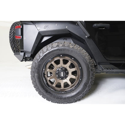 Fab Fours Inner Fender 2 Stage Black Powder Coat Rear For PN[JL2001-B] l JL1008-1