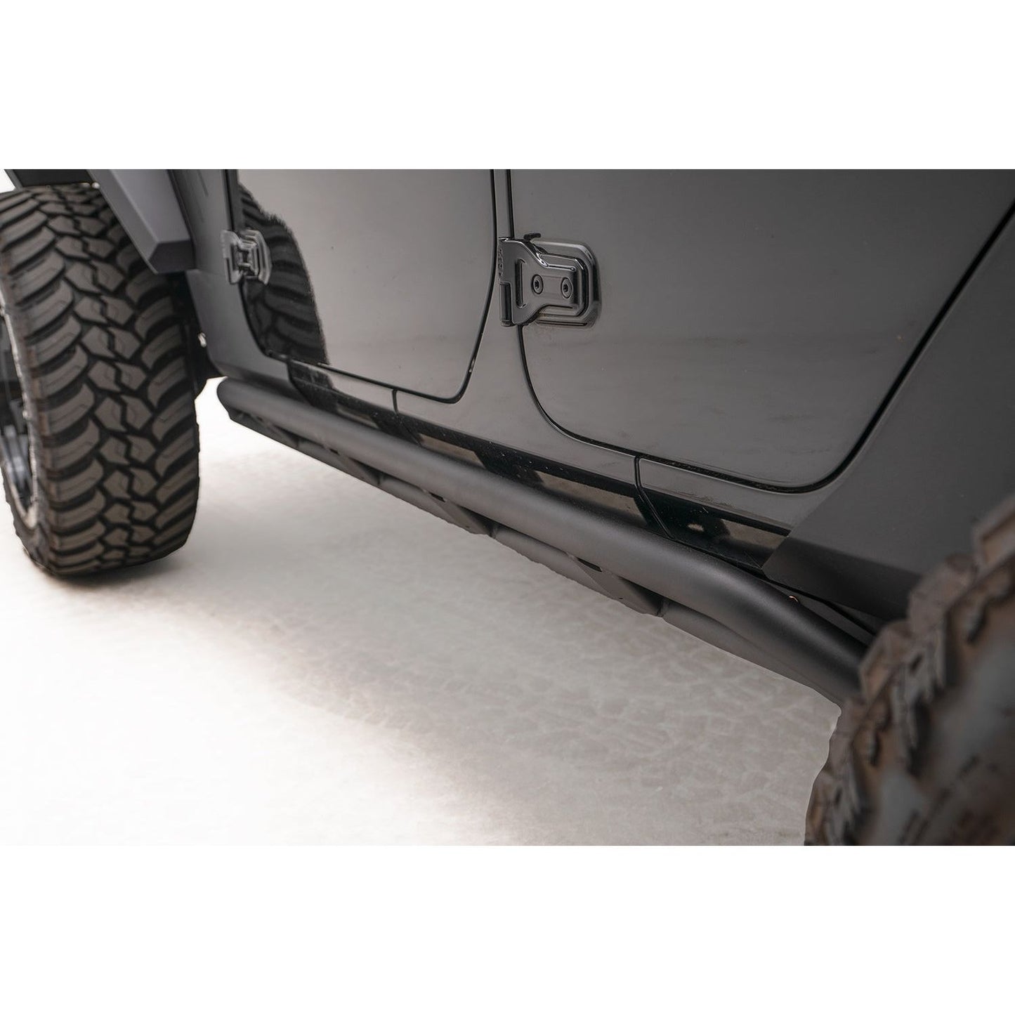 Fab Fours Rock Slider 2 Stage Black Powder Coated w/Tube l JL18-G1750-1