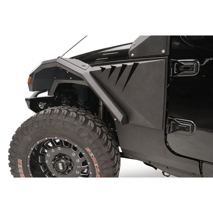 Fab Fours Fender Flare 2 Stage Black Powder Coated Full Width Front w/Base Fender l JL2006-1