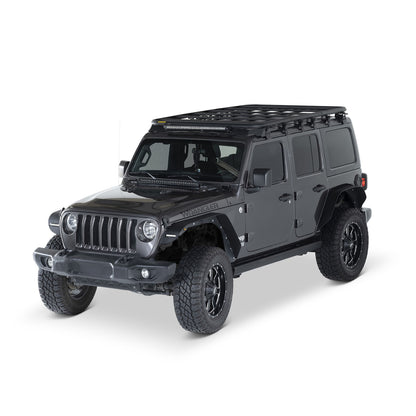 Smittybilt Defender Platform Roof Rack Mount Black Powder Coat Aluminum Direct Fit I J02