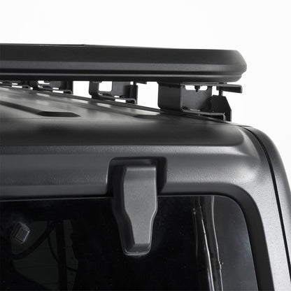 Smittybilt Defender Platform Roof Rack Mount Black Powder Coat Aluminum Direct Fit I J02