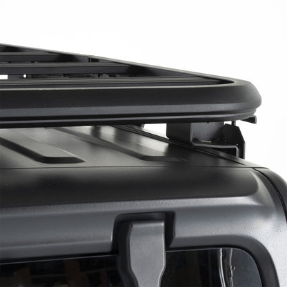 Smittybilt Defender Platform Roof Rack Mount Black Powder Coat Aluminum Direct Fit I J02