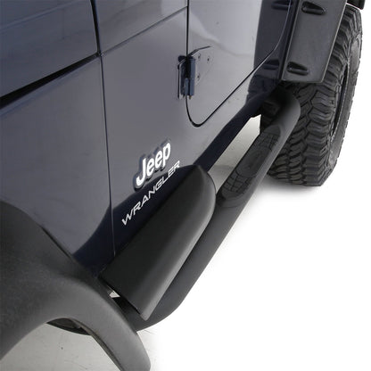 Smittybilt Sure Step Side Bar Black Texture Power Coat 3 in. No Drill Installation I JN460-S2T
