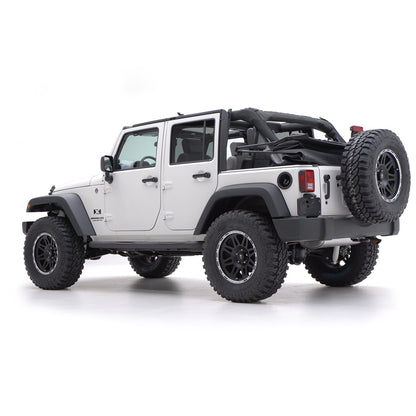 Smittybilt Sure Step Side Bar Black Texture Power Coat 3 in. No Drill Installation I JN49-S4T