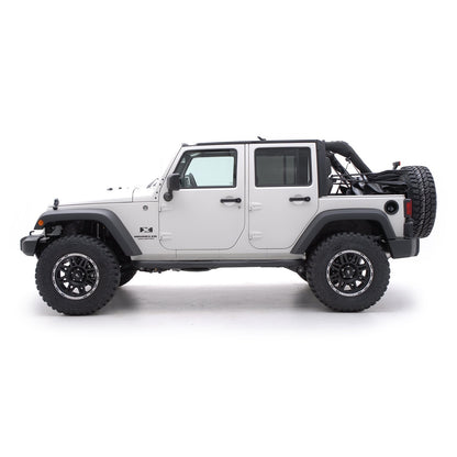 Smittybilt Sure Step Side Bar Black Texture Power Coat 3 in. No Drill Installation I JN49-S4T