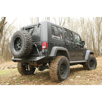 Fab Fours Spare Tire Carrier 2 Stage Black Powder Coated For Use w/PN[JP97-Y1051/JK07-Y1251] l JP-Y1251T-1