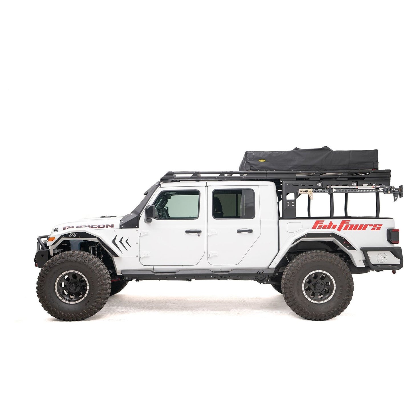 Fab Fours Overland Rack 2 Stage Black Powder Coat w/Overland Extension l JTOR-02-1