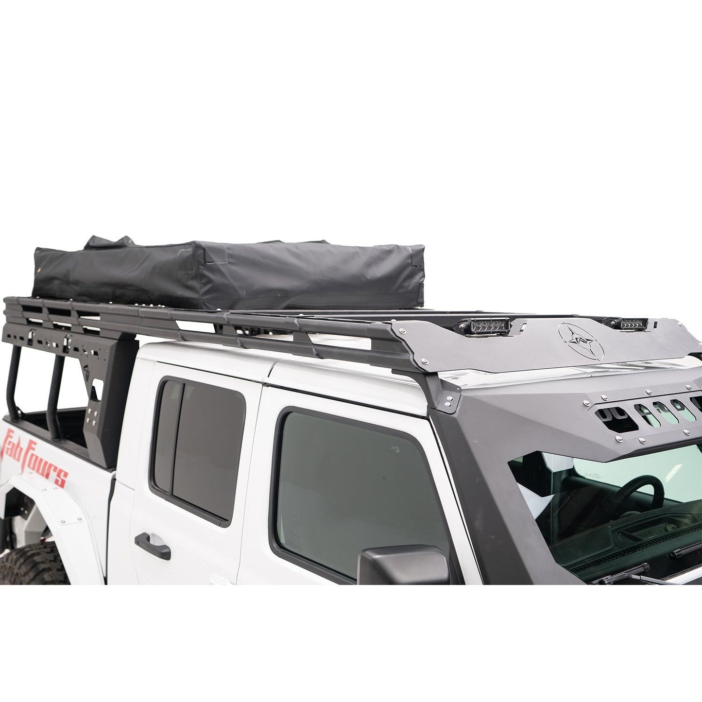 Fab Fours Overland Rack 2 Stage Black Powder Coat w/Overland Extension l JTOR-02-1