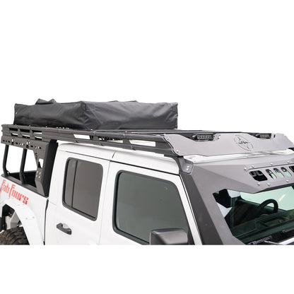 Fab Fours Overland Rack 2 Stage Black Powder Coat w/Overland Extension l JTOR-02-1