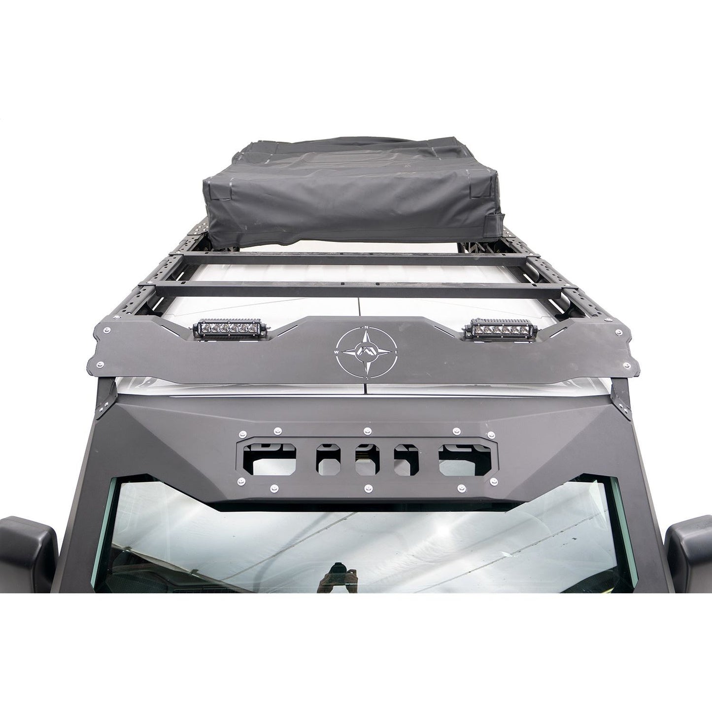 Fab Fours Overland Rack 2 Stage Black Powder Coat w/Overland Extension l JTOR-02-1