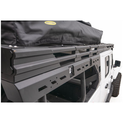 Fab Fours Overland Rack 2 Stage Black Powder Coat w/Overland Extension l JTOR-02-1