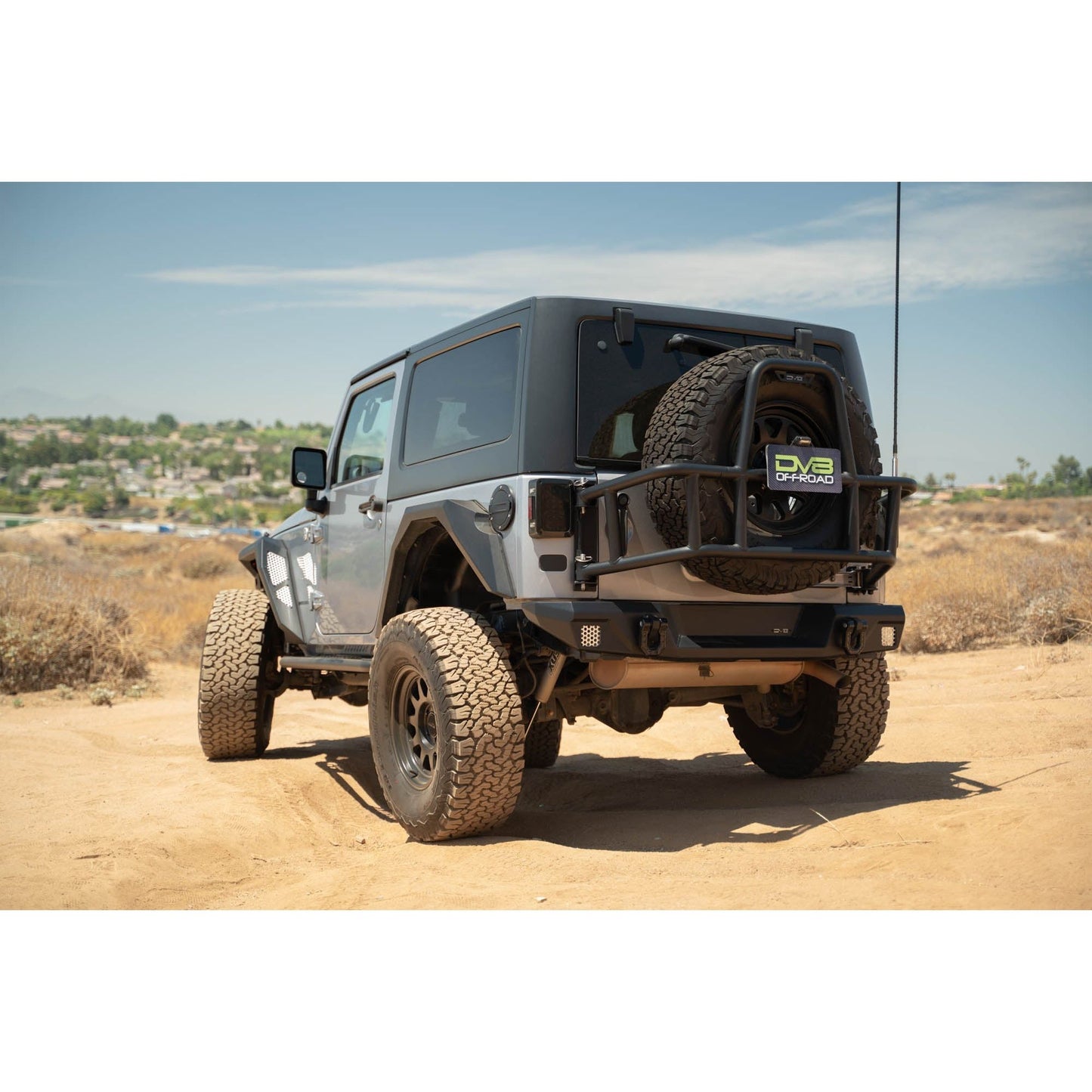 DV8 Off-Road 2007-2018 Jeep Wrangler JK | Body Mounted Tire Carrier C3| TCJK-14