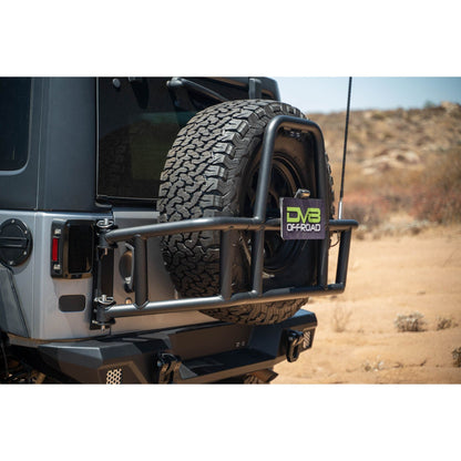 DV8 Off-Road 2007-2018 Jeep Wrangler JK | Body Mounted Tire Carrier C3| TCJK-14