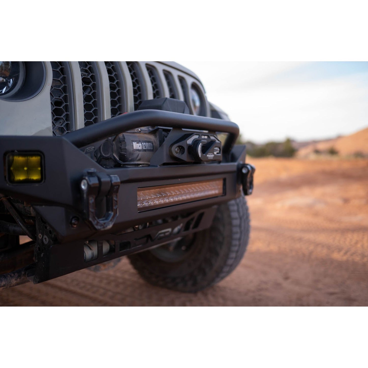 DV8 Off-Road 2007-2024 Jeep Wrangler JK/JL & Gladiator JT | FS-7 Mid-Width Winch Front Bumper C3| FBJL-07