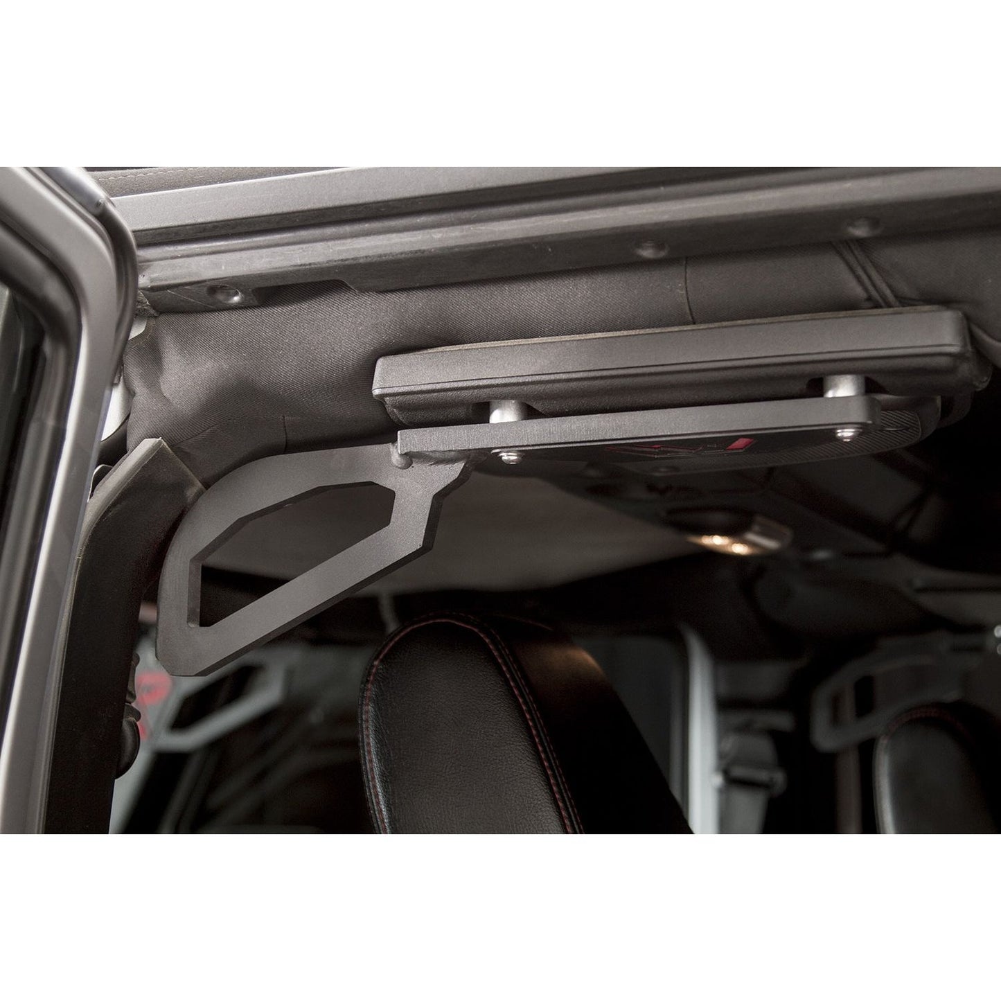 Fab Fours Grab Handle Rear Matte Black Powder Coat l JK1051-1