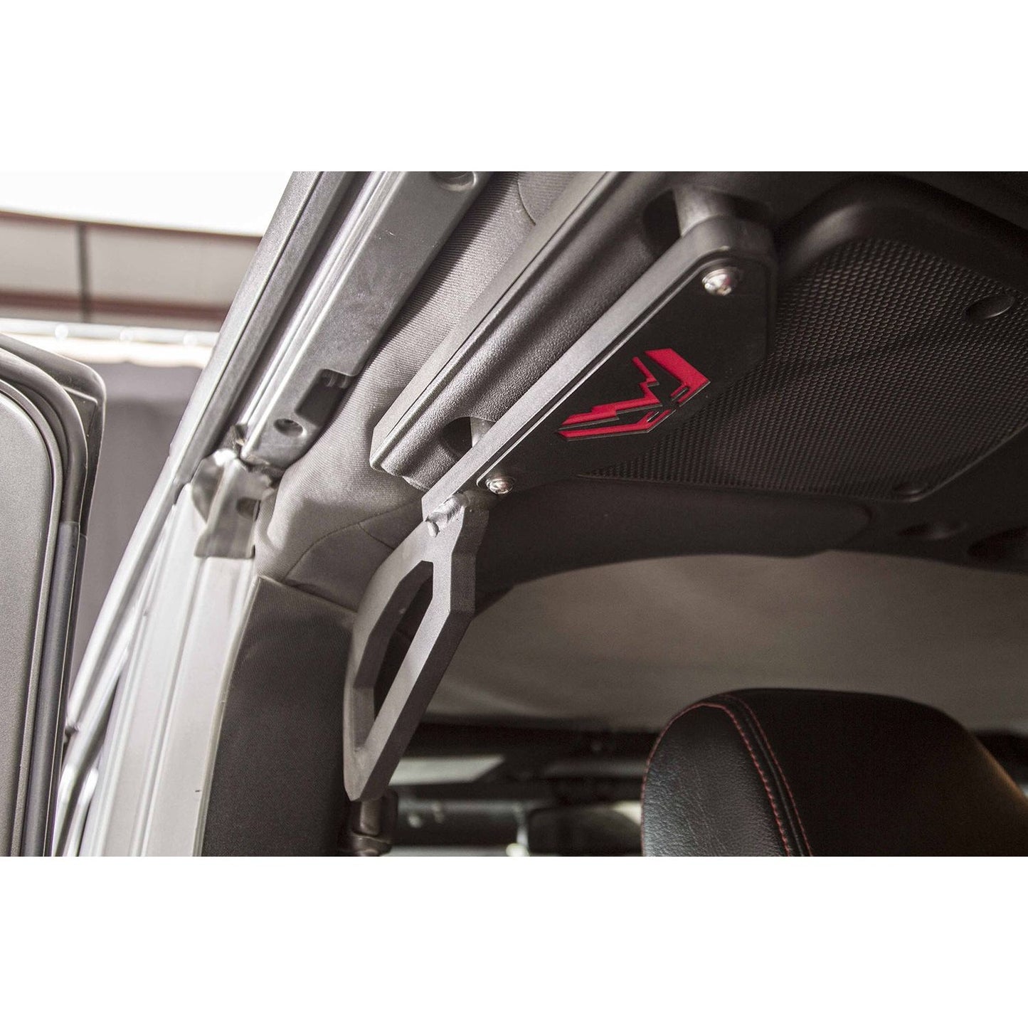 Fab Fours Grab Handle Rear Matte Black Powder Coat l JK1051-1