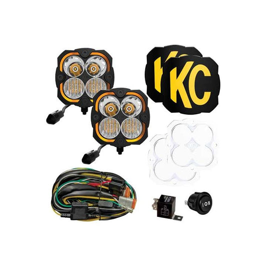 KC HiLites FLEX ERA 4 - 2-Light Master Kit for 2018-C JL - JT 289