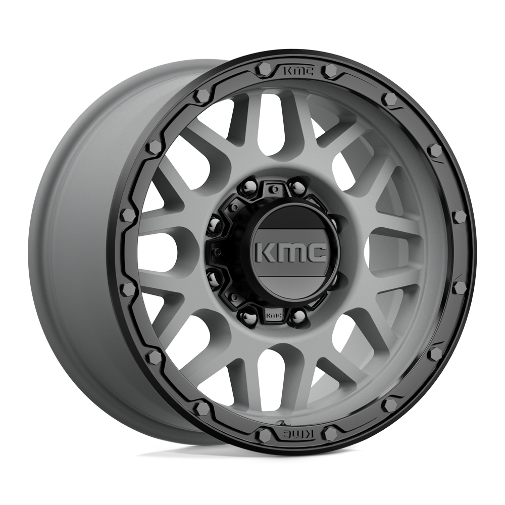 KMC KM535 GRENADE OFF-ROAD MATTE GRAY MATTE BLACK LIP