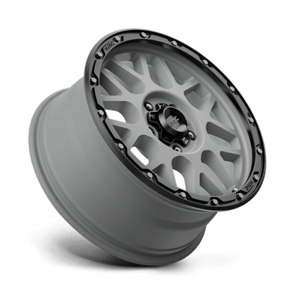 KMC KM535 GRENADE OFF-ROAD MATTE GRAY MATTE BLACK LIP