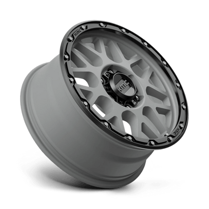 KMC KM535 GRENADE OFF-ROAD MATTE GRAY MATTE BLACK LIP