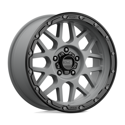 KMC KM535 GRENADE OFF-ROAD MATTE GRAY MATTE BLACK LIP