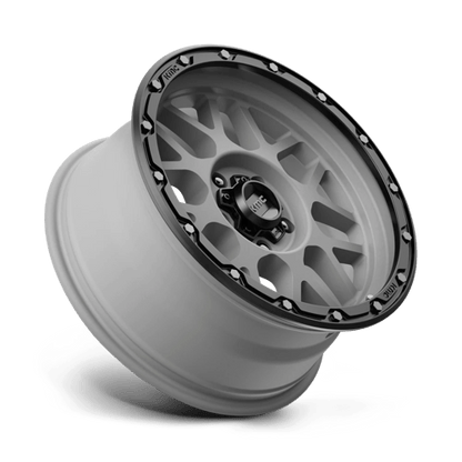 KMC KM535 GRENADE OFF-ROAD MATTE GRAY MATTE BLACK LIP