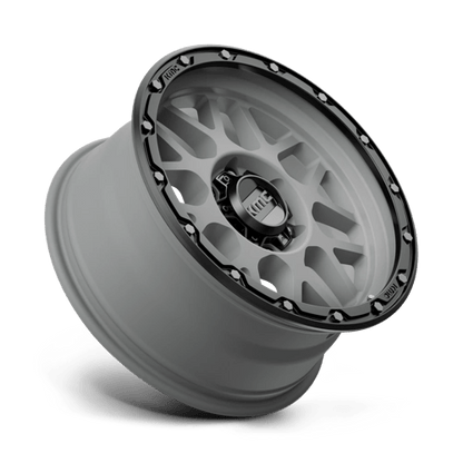 KMC KM535 GRENADE OFF-ROAD MATTE GRAY MATTE BLACK LIP