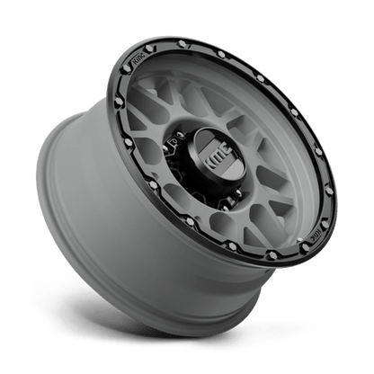 KMC KM535 GRENADE OFF-ROAD MATTE GRAY MATTE BLACK LIP