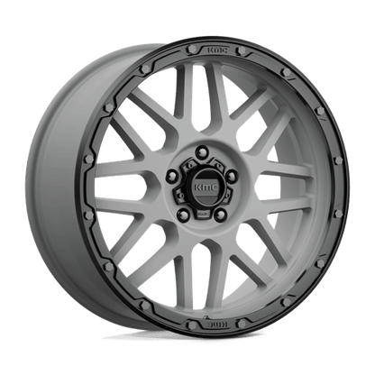 KMC KM535 GRENADE OFF-ROAD MATTE GRAY MATTE BLACK LIP
