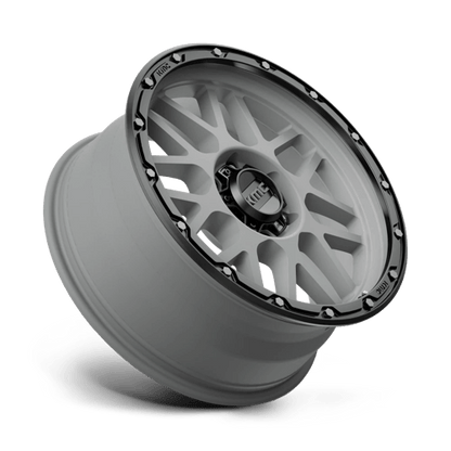 KMC KM535 GRENADE OFF-ROAD MATTE GRAY MATTE BLACK LIP